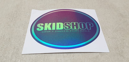 holographic SKIDSHOP round sticker