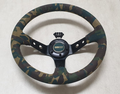 SkidShop Suede Camo steering wheel