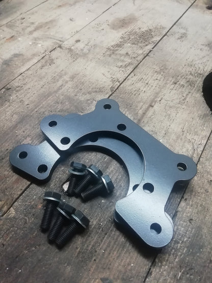 E36 Compact rear disc brake conversion bracket with hardware